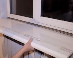 Установка подоконника